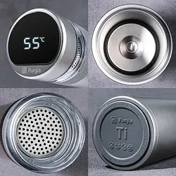 Заварювальний термос із титану Fun Home Funjia Titanium Smart Cup 520 мл (FJ-TA003) - мініатюра 8
