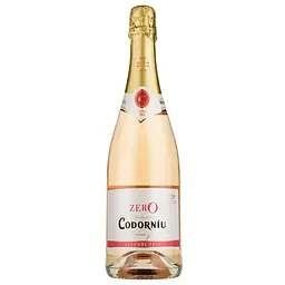 Вино ігристе безалкогольне Codorniu Zero Rose, рожеве, сухе, 0,5%, 0,75 л (92547)