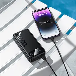 Зовнішній акумулятор Hoco J154A Victorious 20000mAh 22.5W Black [150866] - мініатюра 5