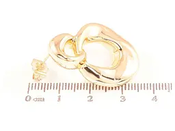Сережки Xuping пусети позолота 18K "Декоративні кільця" 285905 - мініатюра 2