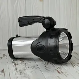 Ліхтар прожектор акумуляторний світлодіодний 10W та 28 LED бічний лампою світильником 6000 mAh Silver Toss ST-6688B сріблястий - мініатюра 5