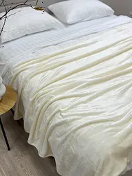 Плед Ecotton 220х240 см Well Soft світло-молочний (11-9608 Coconut milk) (24925) - мініатюра 5