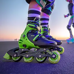 Ролики Neon Combo Skates Розмір 34-37 Салатовий - мініатюра 5