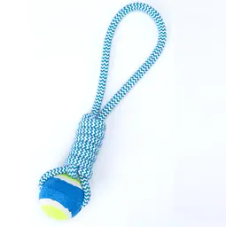 Інтерактивна іграшка для собак Derby Dog Rope Toy with Tennis