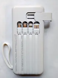 Power Bank Smart 20000 mAh павербанк з екраном LVR 015 White (17553-hbr) - мініатюра 3