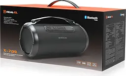Портативна акустика Real-El X-709 Black [82785] - мініатюра 9