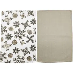 Набір рушників Soho Snowflakes бавовна 100% 40х60 см 2 шт. стрічка (BS 45531A) - мініатюра 2