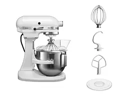 Кухонна машина KitchenAid Heavy Duty 5KPM5EWH з відкидним блоком 4.8 л біла - мініатюра 2