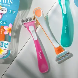Одноразові станки для гоління (бритви) жіночі Venus Tropical Extra Comfort 3 шт. - мініатюра 5