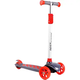 Самокат Best Scooter 30х11.5х63-80 см Червоно-сірий 000231312