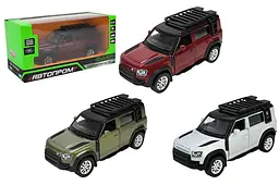 Іграшкова машинка позашляховик металева Land Rover Defender 110 Автопром 10010, кор. 16,5x7x8 см
