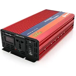 Інвертор напруги Voltronic NV-3000(1600Вт)+LCD, 12/220V, approximated, 1 універсальна розетка, клеми, Box