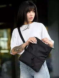 Сумка жіноча Sambag Dalas чорна 20 х 25 х 4 см (70301065) - мініатюра 4