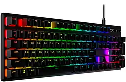 Клавіатура HyperX Alloy Origins Red RGB PBT ENG/RU Black (639N3AA) - мініатюра 2