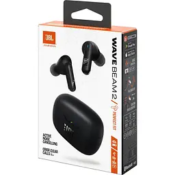 Навушники JBL TWS Wave Beam 2 Black (JBLWBEAM2BLK) - мініатюра 10