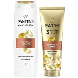 Набiр Pantene Шампунь 400мл + Бальзам-ополіскувач нескінченна довжина 275 мл