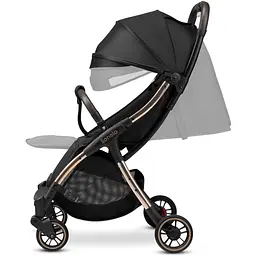 Прогулянкова коляска Lionelo Julie One Black Gold, чорна (LO-JULIE ONE BLACK GOLD) - мініатюра 10