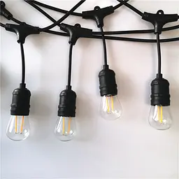 Вулична гірлянда з ретро лампами LED Edison 10шт, 220V, 10метров з перехідником - мініатюра 8