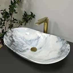 Умивальник VBI Turin granit glossY накладний VBI-011507, Мармур