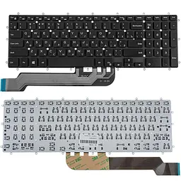 Клавіатура для ноутбука DELL (Inspiron: 7566 7567) rus чорний без фрейма