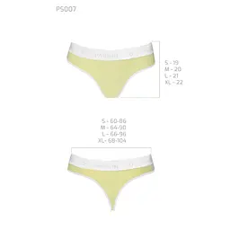Спортивні трусики-стрінги Passion PS007 PANTIES XL, yellow - мініатюра 5