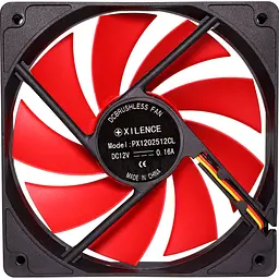 Вентилятор для корпуса Xilence XPF120.R 120 мм black/red, Retail Box - мініатюра 5