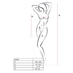 Відверта сукня-сітка Passion BS073 white One size - мініатюра 4