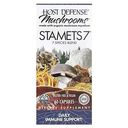 Міцелій з 7 видів грибів Host Defense Stamets 7, 60 вегакапсул для підтримки імунної системи - мініатюра 2