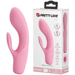 Вібратор-кролик Pretty Love Tim Vibrator Light 15.5 см рожевий