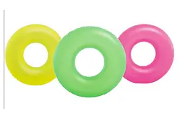 Надувне коло для плавання Intex Neon 59262 діаметр 91 см 3 види - мініатюра 2