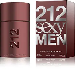Оригінал Carolina Herrera 212 Sexy Men 50 мл Туалетна вода - мініатюра 2