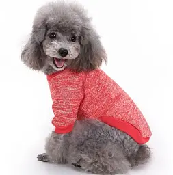 Кофта для собак та котів EcoToys Red XL ряба червона A: 39 см B: 48 см C: 29 см 7108 - мініатюра 4
