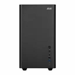 Корпус 2E Credo Plus V350BG без БР 1xUSB3.0 1х USB 2.0 1xUSB Type-C 3x120мм ARGB VGA 350мм LCS ready контролер з пультом TG Side Panel mATX чорний - мініатюра 2