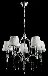 Люстра з абажурами Splendid Ray L80054/5 (SHABIN SLIVER) хром, 5 ламп, Ø60 см