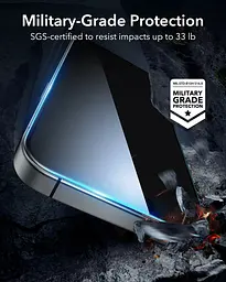 Захисне скло антишпигун ESR Privacy Screen Protector для iPhone 16 Pro 3 шт. (1D76300201) - мініатюра 6