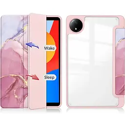 Чохол-книжка BeCover Soft Edge TPU з кріпленням для стілусу для Xiaomi Redmi Pad SE 8.7" Pink Marble (712576) - мініатюра 2