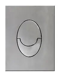 Панель змиву пластикова Koer KT-0606-01 157x198x3mm, кнопка закруглена KR5342, Хром - мініатюра 3