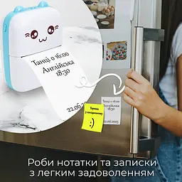 Портативний термопринтер JETIX Mini printer Blue - мініатюра 6