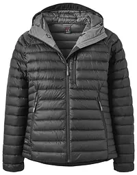 Жіночий пуховик Rab Microlight Alpine Jacket Wome 10 Чорний-Сірий