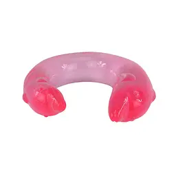 Двосторонній фалоімітатор - Double Dolphin Pink - мініатюра 4