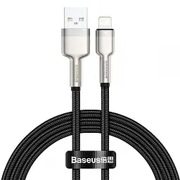 Кабель Baseus Cafule Series Metal Cable USB to Lightning 2.4A 1m CALJK-A01 Black
