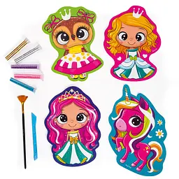Набір для творчості Vladi Toys Glitter Art Казкові принцеси укр. мова (VT4501-10) - мініатюра 3