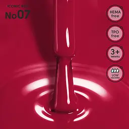 Гель-лак для нігтів 07 Iconic Red Shelly 12 мл