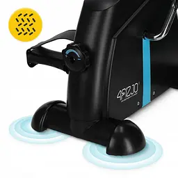 Міні велотренажер 4FIZJO Evo 2 в 1 для рук та ніг MBIKE01 Black/Blue (P-5905973401692) - мініатюра 6