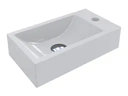 Умивальник Miraggio FARO L (0000192) Miramarble, Глянцевий, Підвісний/Накладний, Білий