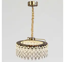 Золота кришталева LED люстра 582-500GD Artlight діаметром 50 см - мініатюра 4