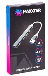 USB-Хаб Maxxter USB 3.0 HU3A-4P-03 (HU3A-4P-03) - мініатюра 3