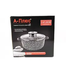 Каструля з антипригарним покриттям 2.4 л A-Plus AP-1469 - мініатюра 3