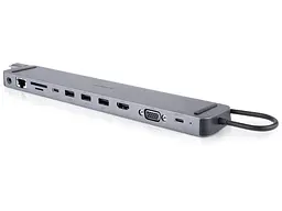 Мультипортовий адаптер REAL-EL CQ-1000 Space Grey (EL123110005) - мініатюра 3