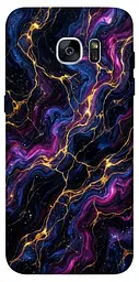 TPU чехол Demsky Purple space marble для Samsung G935F Galaxy S7 Edge